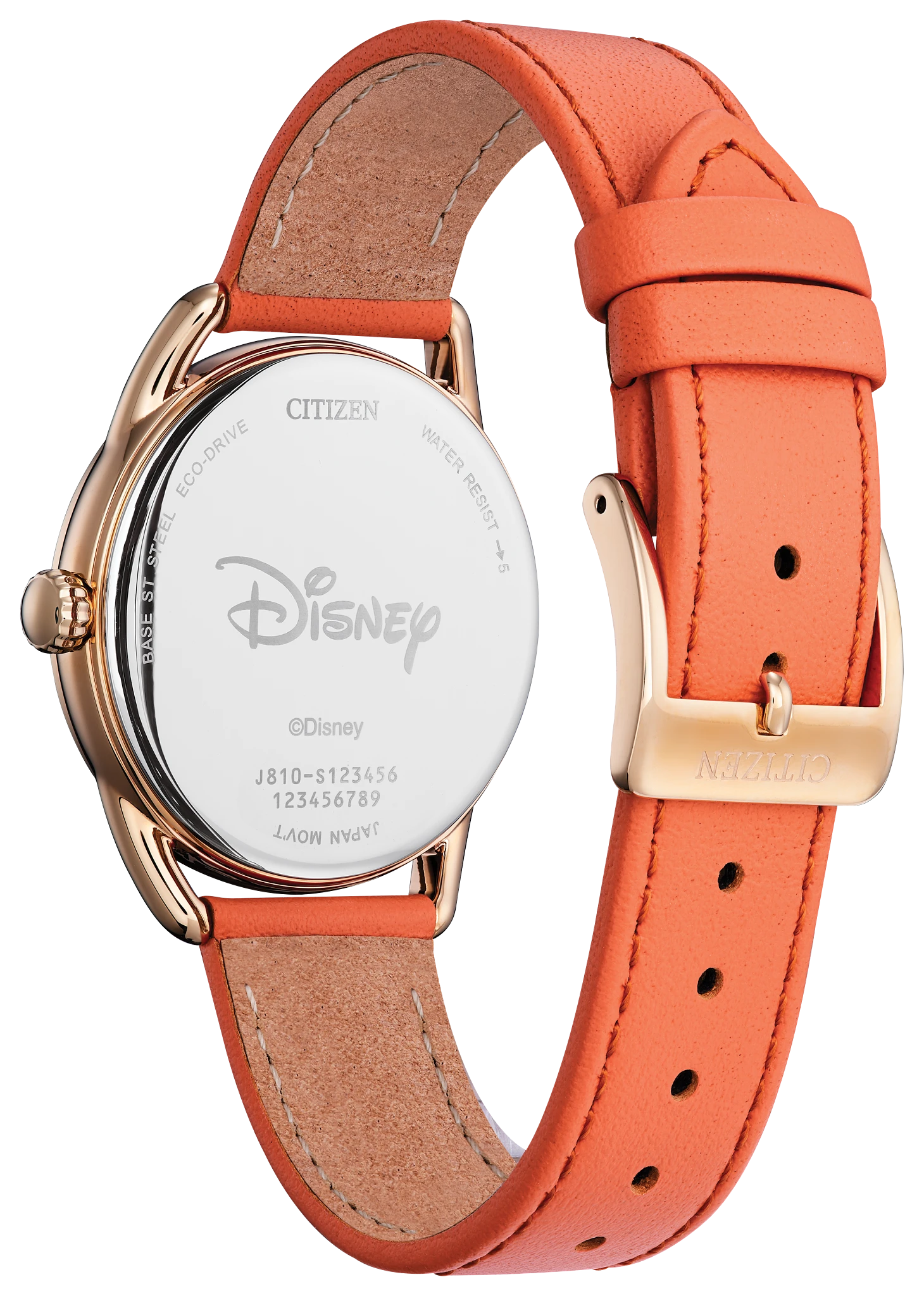 Gardening Minnie Silver-Tone Dial Leather Strap FE6087-04W | CITIZEN